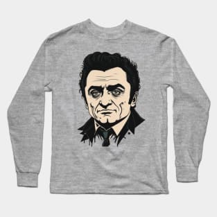 Funny Johnny Cash Long Sleeve T-Shirt